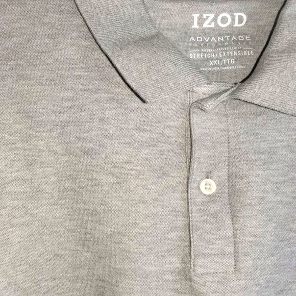 Izod Men's Advantage Performance Stretch Gray 2XL XXL Cotton/Polyester - Picture 5 of 5